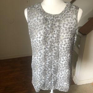Medium Grey Animal-Print Sleeveless Top
